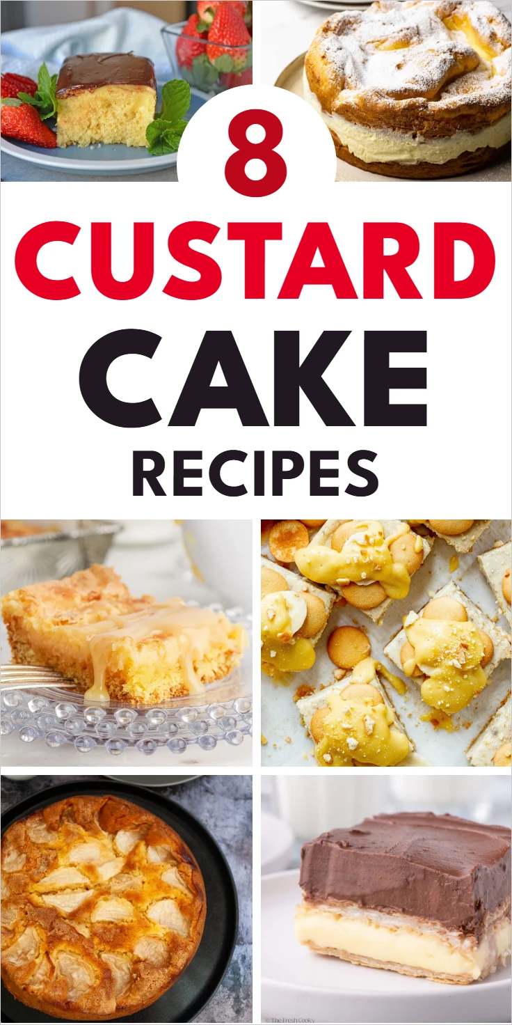 custard cake recipes