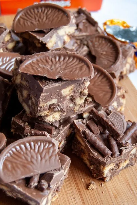 No Bake Chocolate Orange Traybake