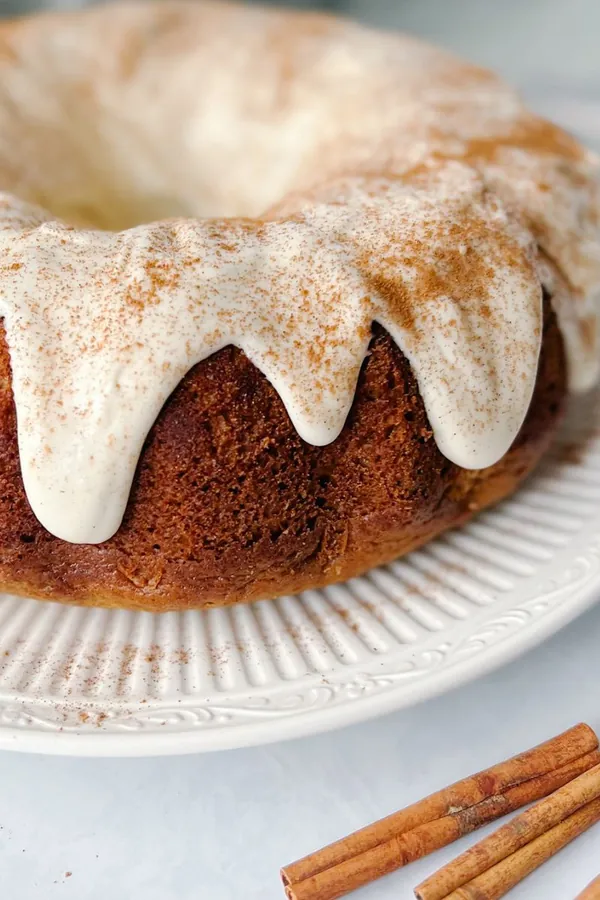 Spice Bundt Cake with Caramel Cream Cheese Frosting