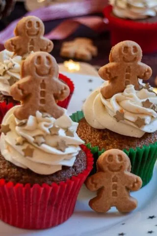 Sticky Gingerbread Cupcakes