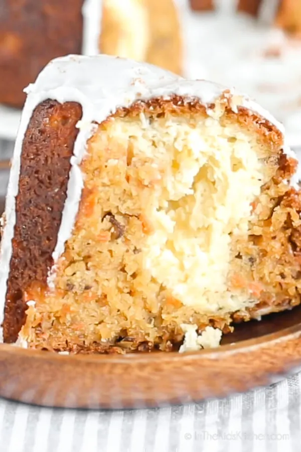 Cheesecake Swirled Carrot Bundt Cake