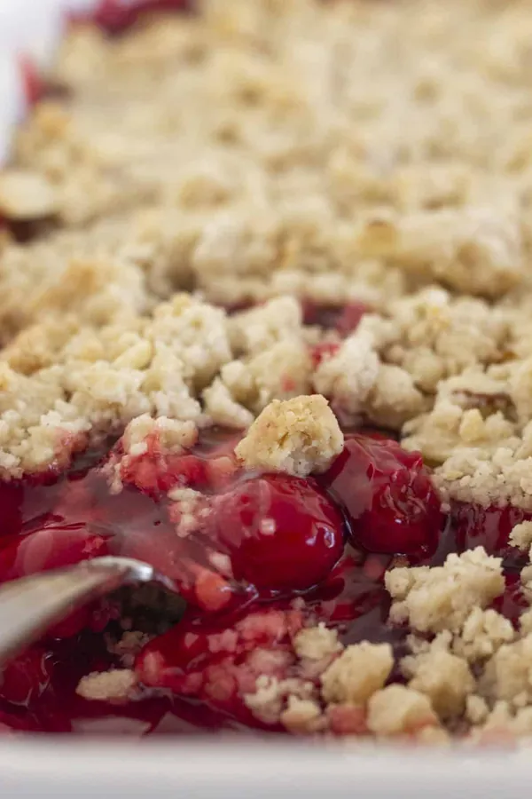 Cherry Cobbler Recipe with a cake mix