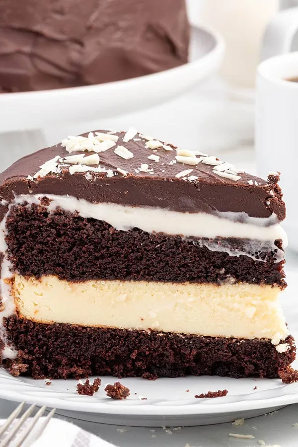 Chocolate Layer Cake with Cream Cheese Filling
