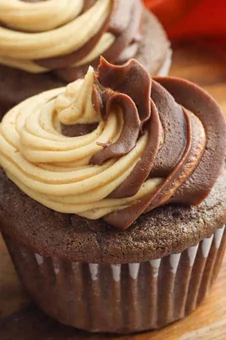 Chocolate Peanut Butter Cupcakes