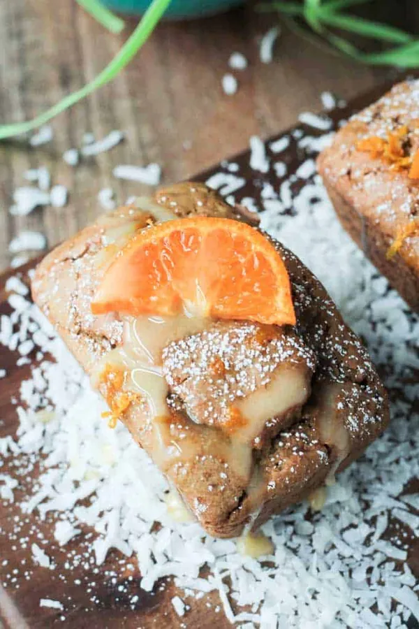 Coconut Clementine Mini Loaf Cakes