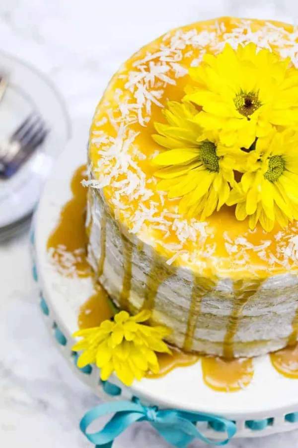 Coconut Mango Cake With A Coconut Caramel Drizzle – Sierra Leone Flavours