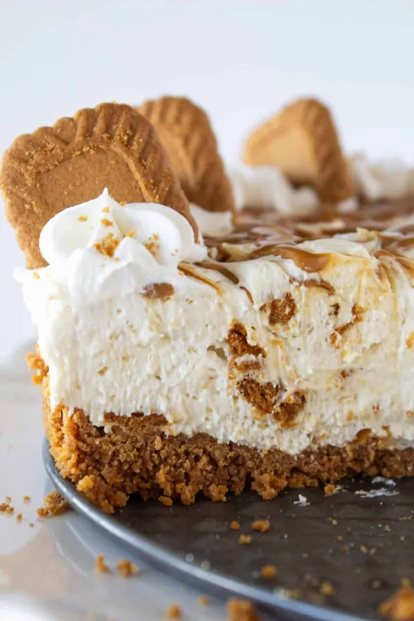 Cookie Butter No Bake Cheesecake