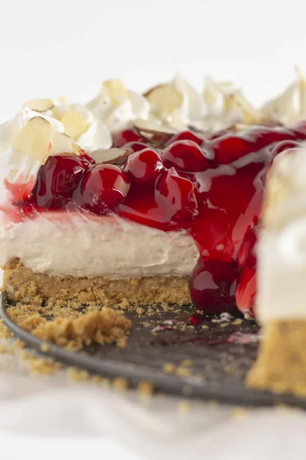 Easy No Bake Cherry Cheesecake