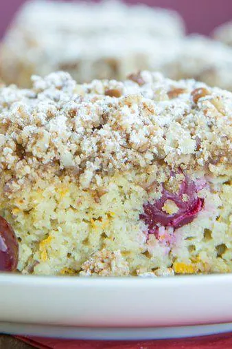 Gluten Free Cranberry Orange Coffee Cake