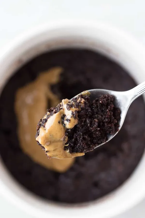 Keto Dark Chocolate Almond Mug Cake