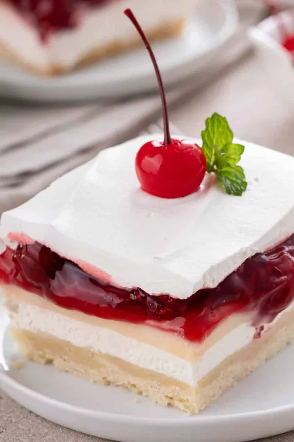 Layered Cherry Cheesecake Dessert