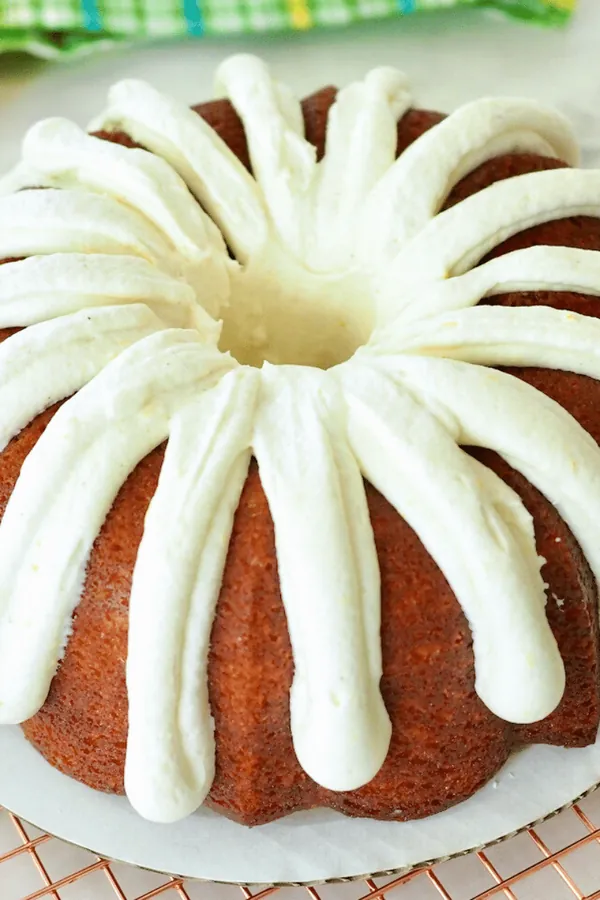 Lemonade Bundt Cake with Cream Cheese Frosting