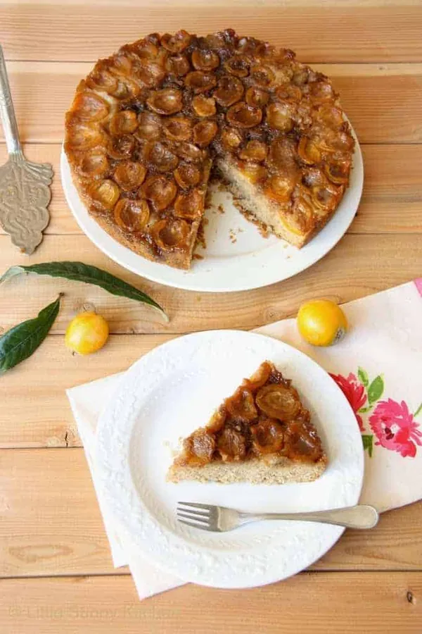 Loquat Upside Down Cake