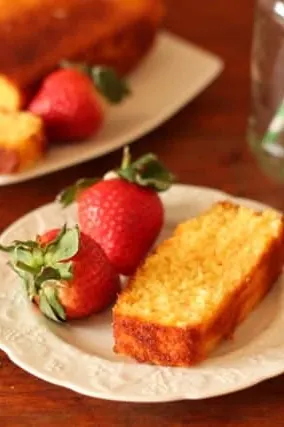 Marmalade Coconut Semolina Cake