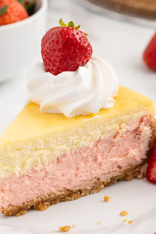 Strawberries and Cream Cheesecake