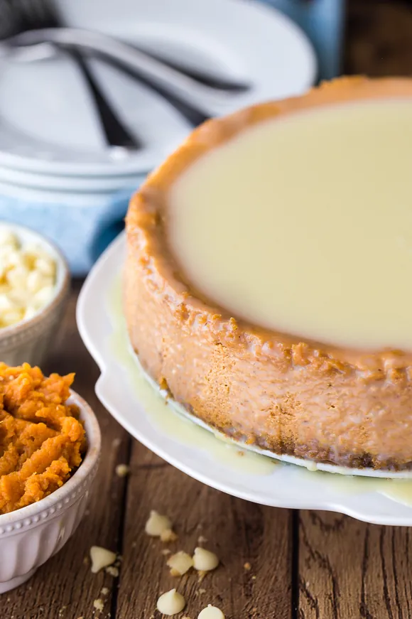 White Chocolate Pumpkin Cheesecake