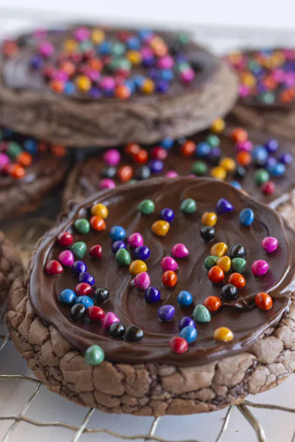 Easy Cosmic Brownie Cookies