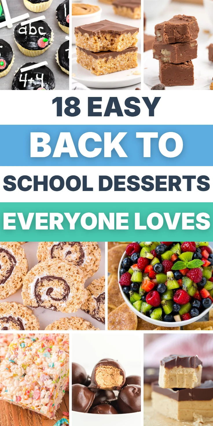Back to School Dessert Recipes