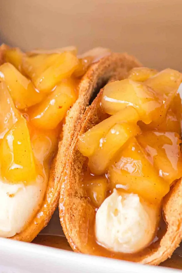 Apple Cheesecake Tacos