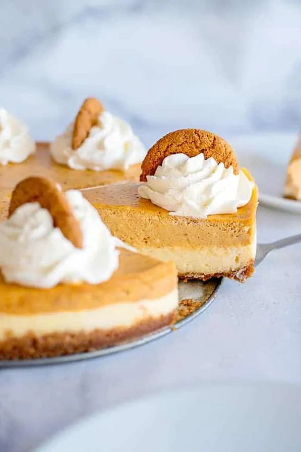 Double Layer Pumpkin Cheesecake