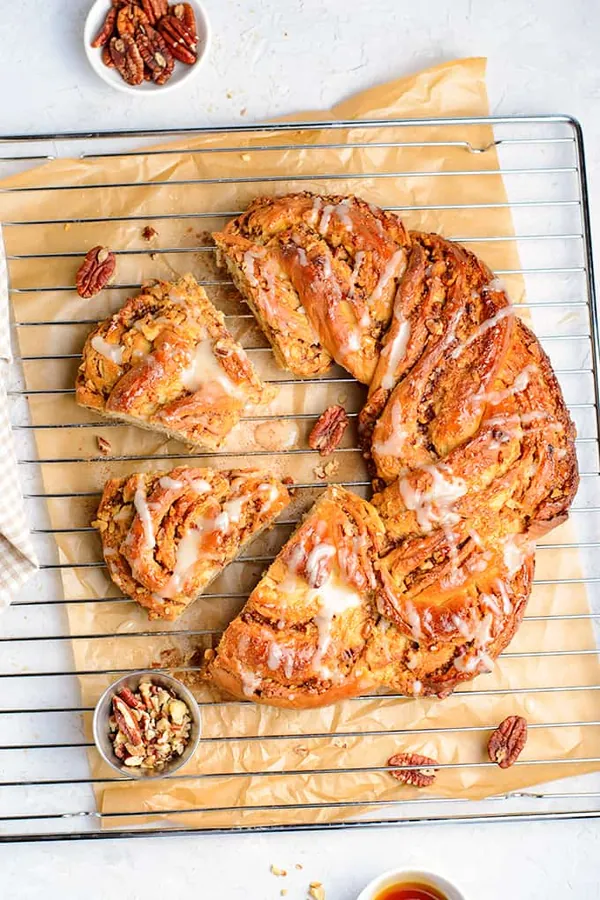 Maple Pecan Wreath Bread