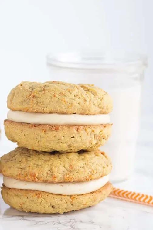 Peanut Butter Carrot Cake Whoopie Pies