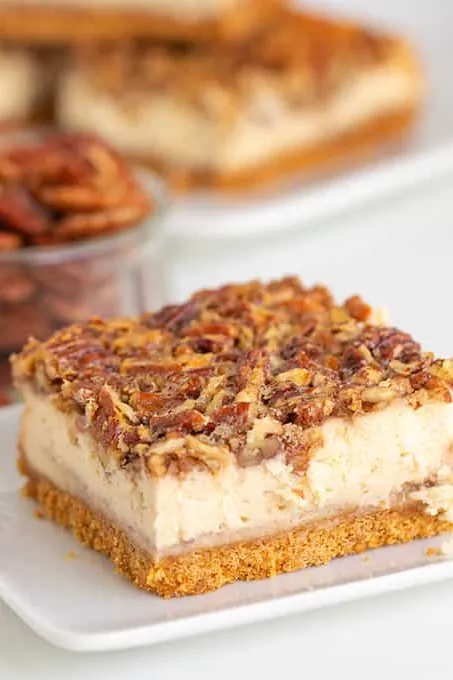Pecan Pie Cheesecake Bars