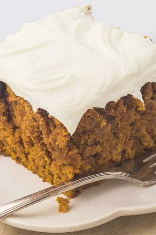 Pumpkin Cake with Cream Cheese Frosting