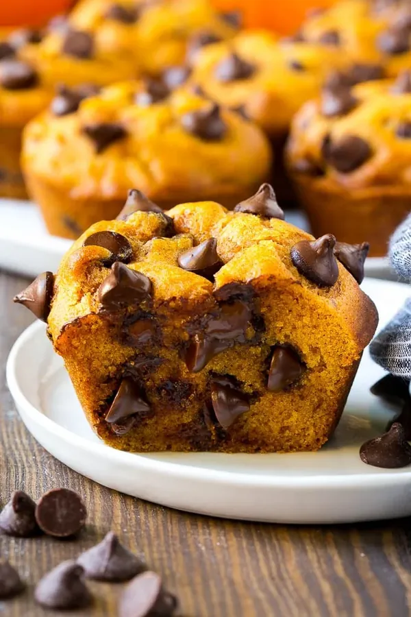 Pumpkin Chocolate Chip Muffins