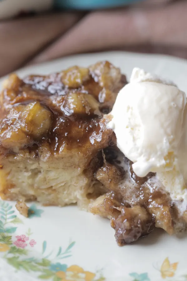 Sourdough Bananas Foster Bread Pudding