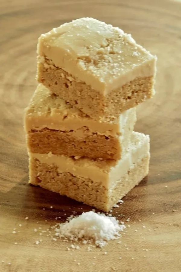 Sugar Cookie Bars with Browned Butter and Salted Caramel Frosting