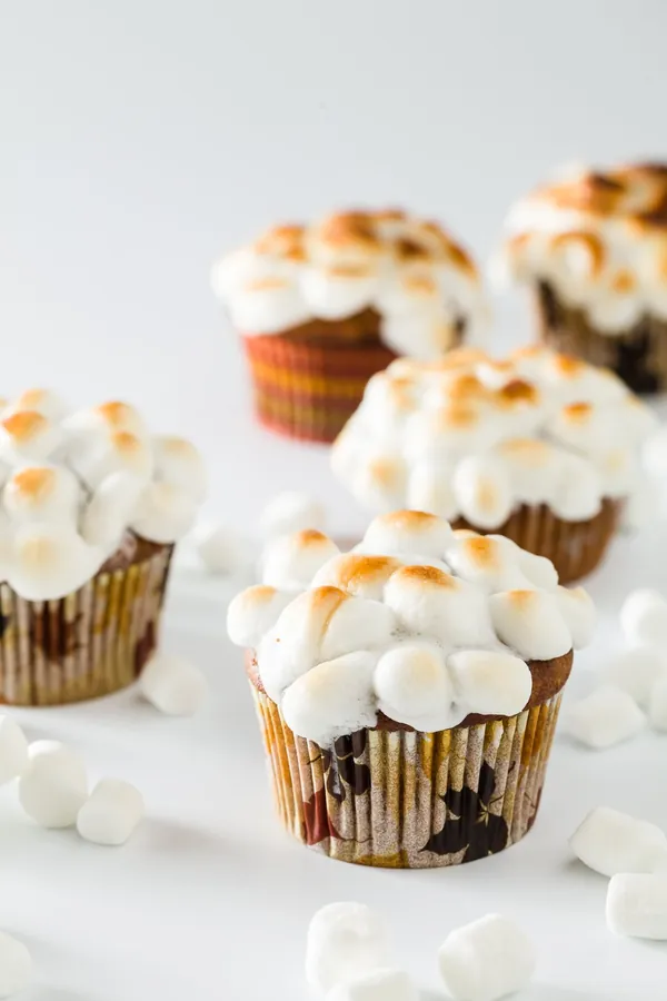 Sweet Potato Cupcakes with Marshmallows