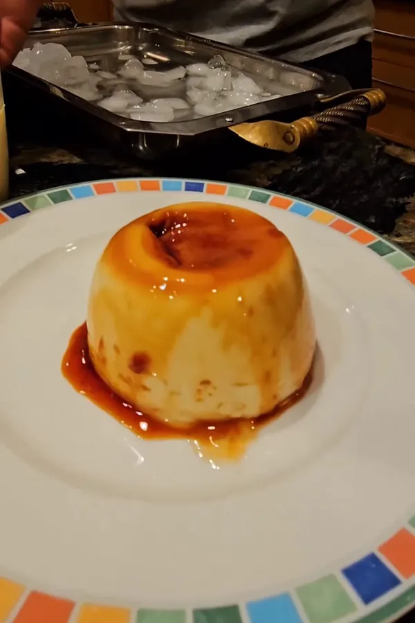 10 Minute Microwave Flan for One