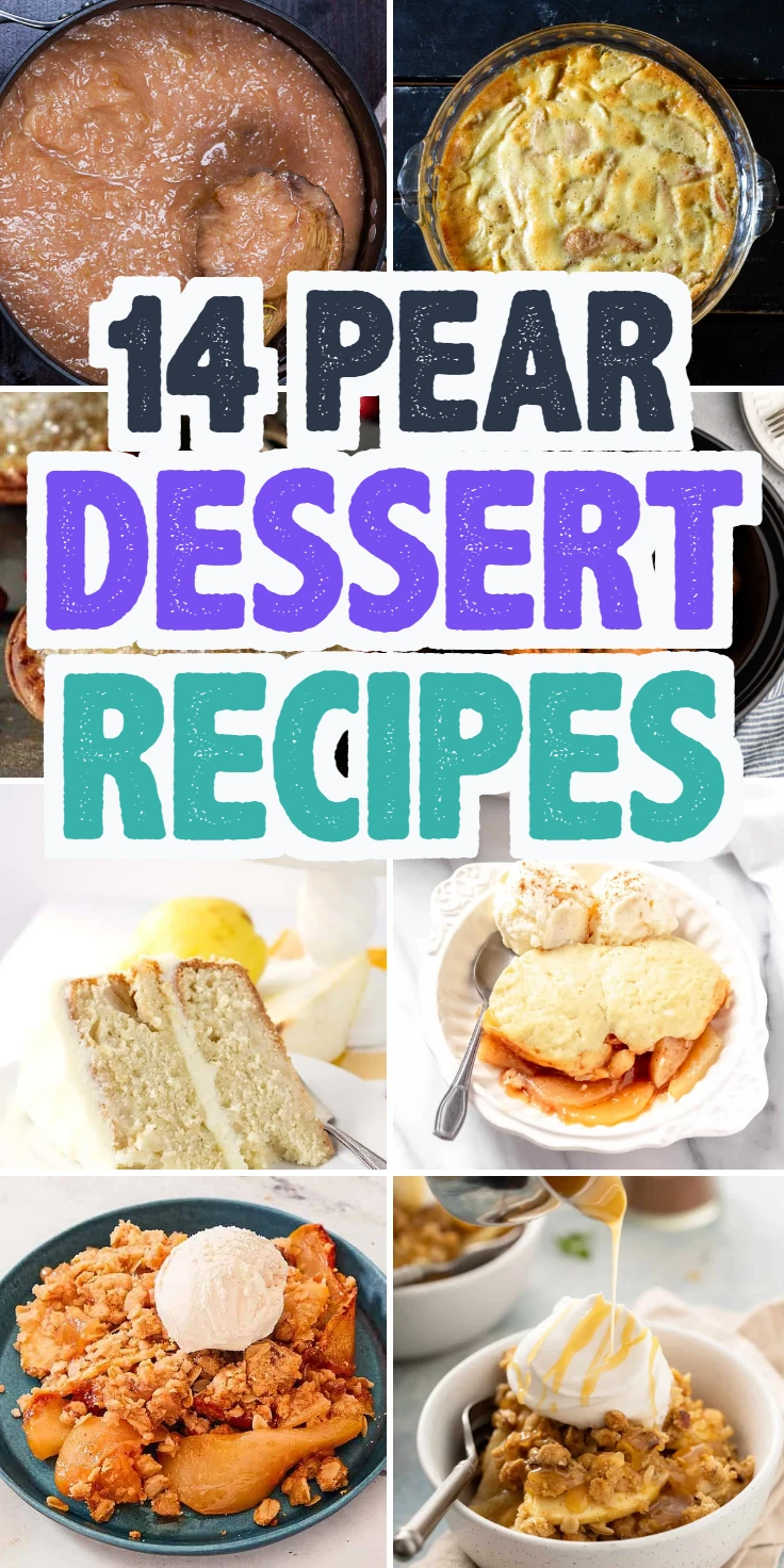 Pear dessert recipes