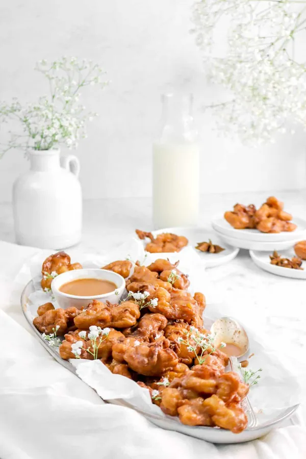 Apple Pie Fritters with Spiced Apple Glaze