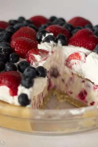 Berries and Cream Ice Cream Pie
