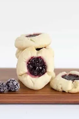 Blackberry Thumbprint Cookies