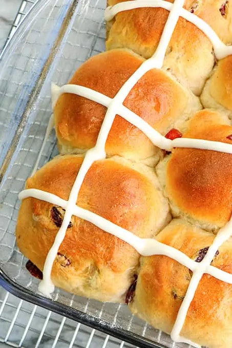 Bread Machine Hot Cross Buns