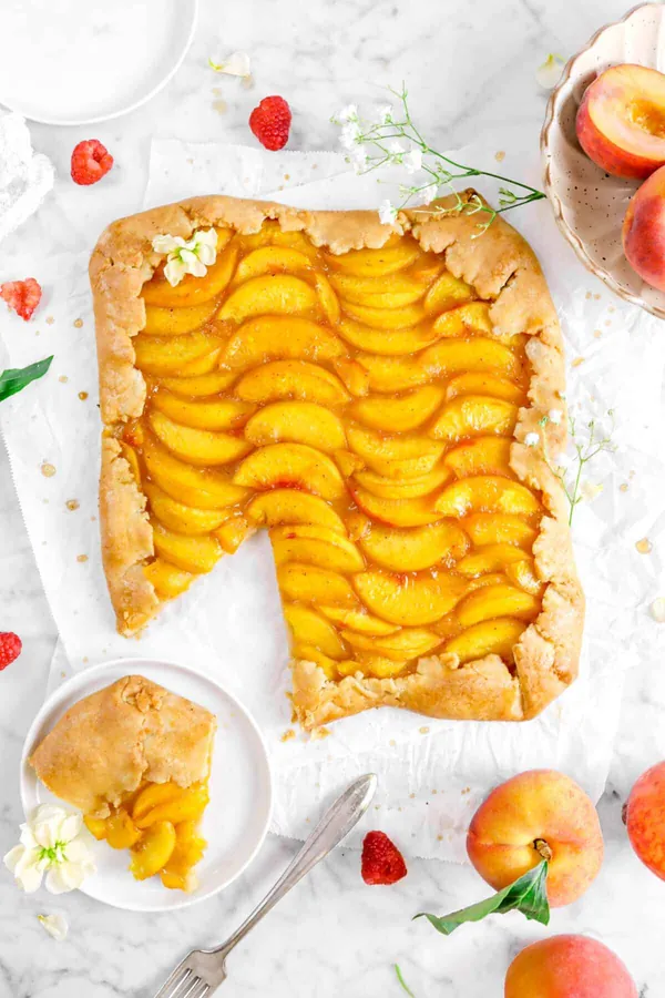 Brown Sugar and Nutmeg Peach Galette