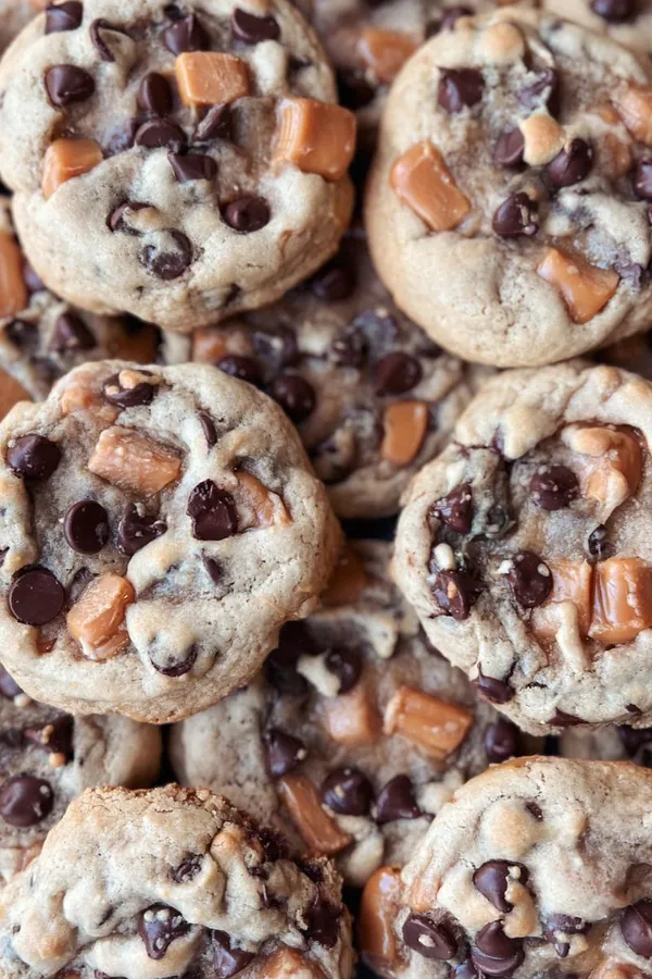 Caramel Chocolate Chip Cookies