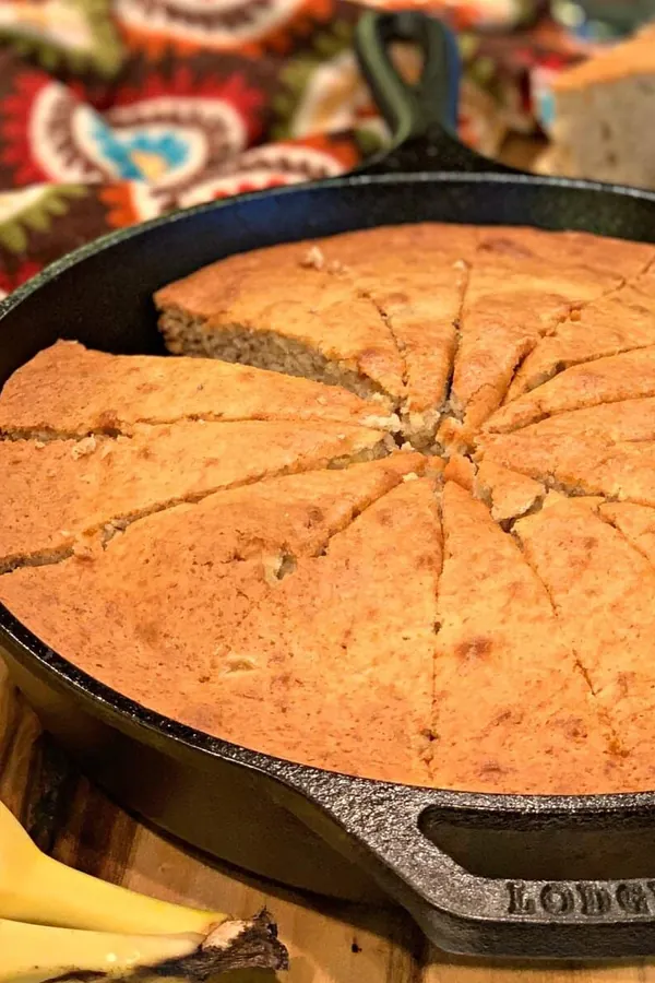 Cast Iron Skillet Banana Bread