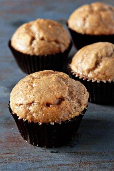 Chai Spiced Glazed Doughnut Muffins