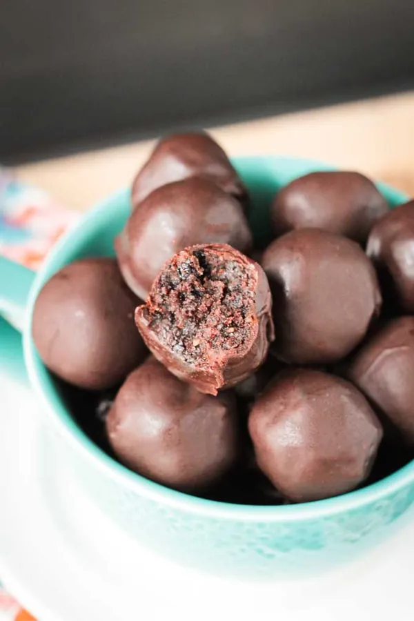 Cherry Chocolate Walnut Truffles
