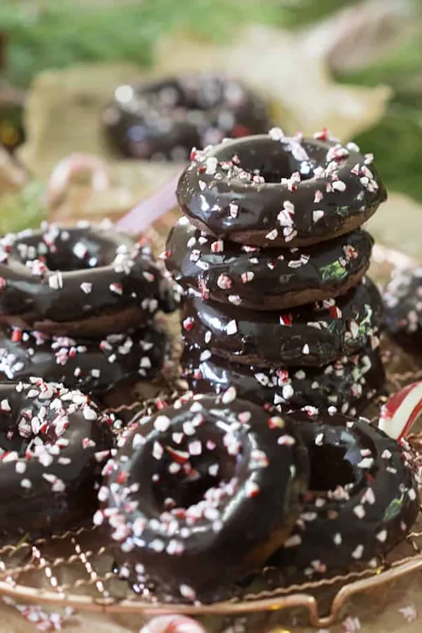 Chocolate Peppermint Donuts