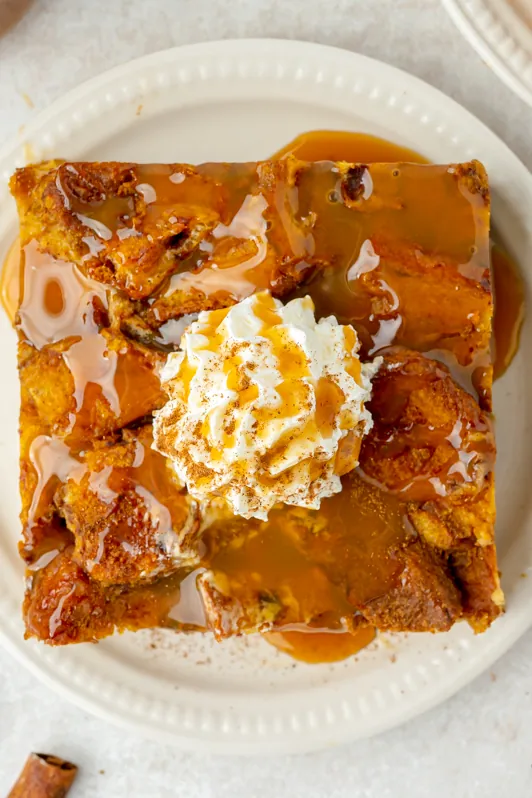 Cinnamon Pumpkin Bread Pudding Recipe