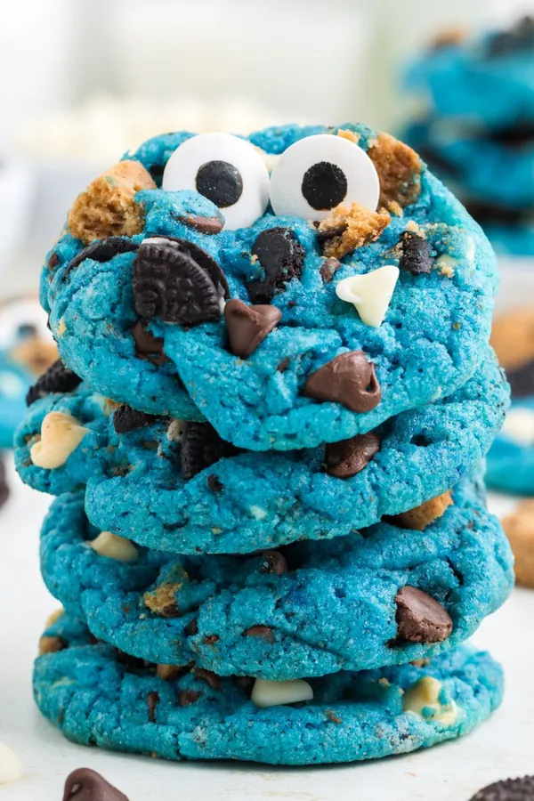 Cookie Monster Cookies (From Cookie Mix)