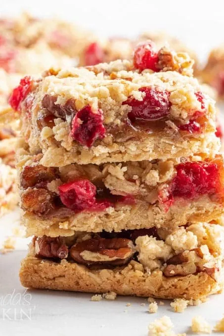 Cranberry Caramel Bars
