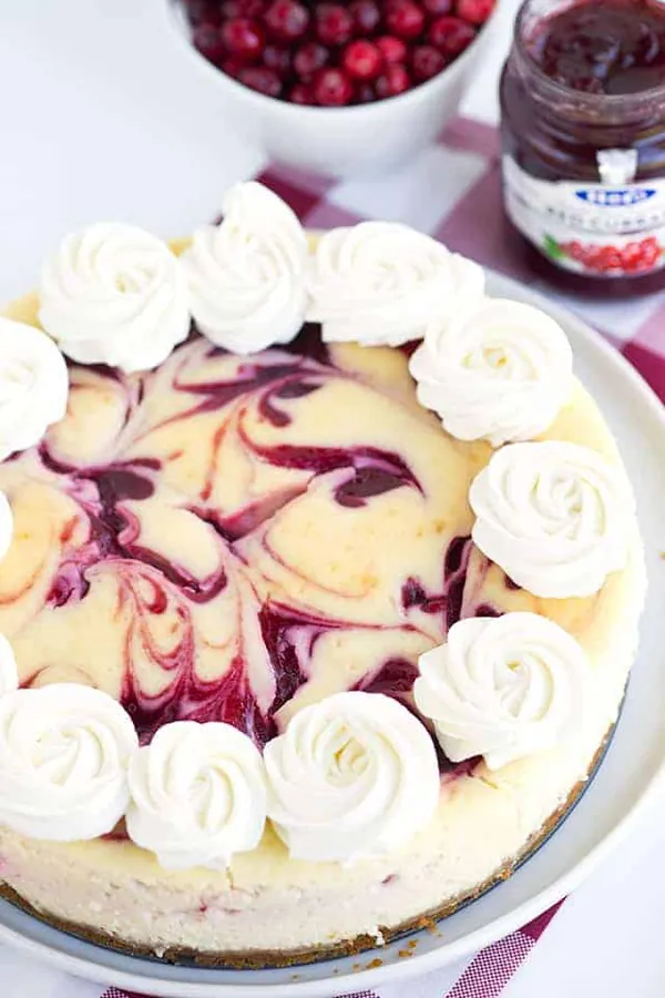 Cranberry Red Currant Cheesecake