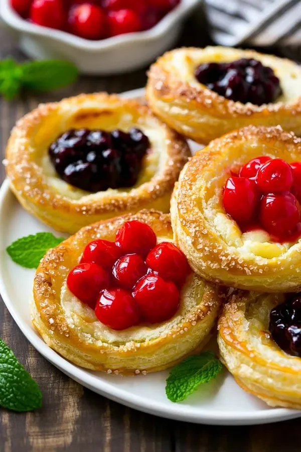 Cream Cheese Danish with Fruit