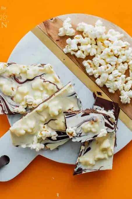 Crunchy Popcorn Chocolate Bark